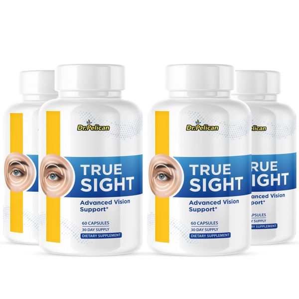 True Sight- Eye Support- 4 Bottles- 240 Capsules