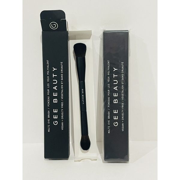 2 X Gee Beauty Makeup - Multi-Purpose Eyeshadow + Concealer Brush - Double Ended