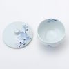 Hasamiyaki 73199 Tsuji Flower Pattern Bath Cup with Lid