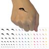 Lizard Solid Temporary Tattoo Water Resistant Fake Body Art Set Collection - Brown (One Sheet)