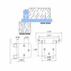 60PCS Cabinet Hinges 1/2" Overlay Face Mount Soft Closing Kitchen Cabinet Hinges