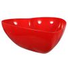 (1) Red Valentine Heart-Shaped Deep Bowl