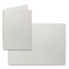 A5/C5 Sets Colourful Folded Card with Envelope, Fully Transparent 10 Sets 35-Hellgrau