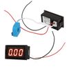 Hall Ammeter Current, DC Ammeter with Hall Sensor LED Digital Display 50A High Accuracy Current Gauge for Vehicles
