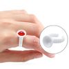 Eyelash Glue Holder, NATUCE 200 PCS Disposable Plastic Glue Rings Nail Art Polish Holders Tattoo Individual False Eyelash Extension Adhesive Pigment Holders Beauty Tool,Small Size
