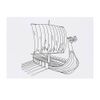 Large 'Viking Longboat' Temporary Tattoo (TO00042250)