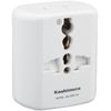 Kashimura NTI-164 Overseas Conversion Plug, 2 Outlets, Worldwide Compatible, Power Plug, A/B/C/O/SE/BF, B3/O2