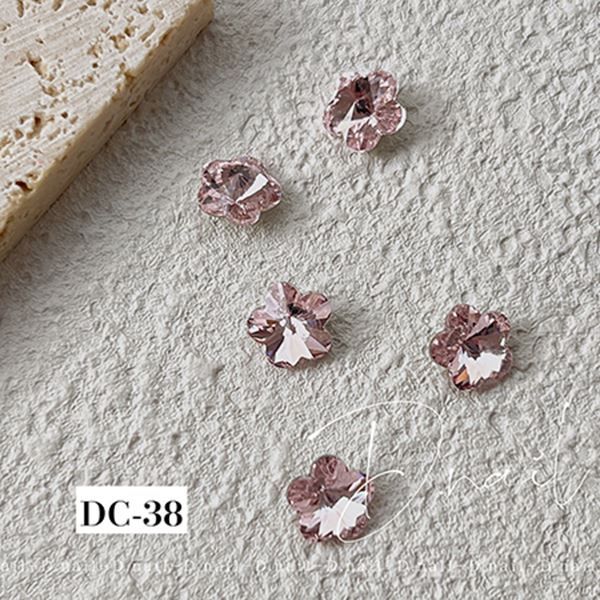 D. nail decoration stone DC-38 Pretty flower pink