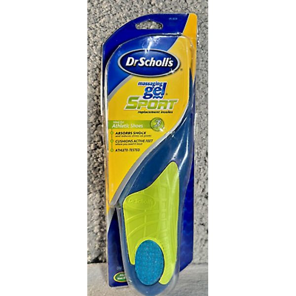 Dr. Scholl's Massaging Gel Sport Replacement Insoles 1 Pair - Men's 8-13 (New)