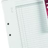 Rexel Twinlock Crown 3C Refill Sheets Double Ledger (Pack of 100 Sheets), White