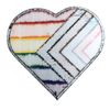 Heart Progress Pride Flag LGBTQ POC Transgender Flag - 4 inch Iron-on Patch