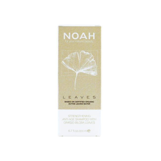 NOAH Natural Leaves Anti Age Shampoo with Ginkgo Biloba For Strengthen and Repair Hair Shampoo, 250ml