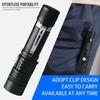 2PC Super Bright LED Tactical Flashlight Zoomable + Rechargeable Battery