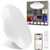 LED Ceiling Light, 10 Tatami Mat, 10W, 2,000 lm, Dimmable Color, RGB Night Light, Timer Function, Remote Control, App Operation, Smart Light, Ceiling Light, LED Ceiling Light, Small, Ceiling Light, 3