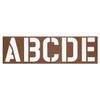 PRO ART Oiled Stencil Board Lettering, 6-inch Set, Natural