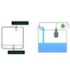 Liquid Level Sensor, 0~220V 75mm Stainless Heat Resistant Steel Liquid Water Level Sensor Float Switch for Pool Canfloat switch for water tank