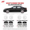Front & Rear Copper Free Brake Pads compatible with Acura 2001-2002