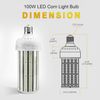 480V E39 Mogul Base LED Bulbs Corn Cob Light 100W Replace 400W MH/HID/HPS 5000K