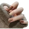 ncip09 False Nail Tip, Short Nail, Nail Tip, Cute, Plain, Simple, Self-Nail Style, False Nail