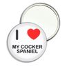 I Love My Cocker Spaniel - 55mm Round Compact Mirror