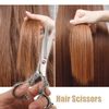 VOCOSTE Hair Scissors Hair Cutting Scissors Professional Barber Scissors Stainless Razor 16.5cm Silver Tone