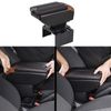 US Car Central Container Armrest Box PU Center Storage Case Accessories 7-USB