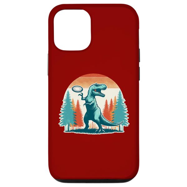 iPhone 14 Disc Golfer I Dinosaur T-Rex Disc Golf Player Case