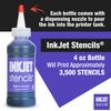 Ink Jet Refill Stencil Ink Compatible for Stencils Printer Ink (Violet, 4-Oz Bottle)