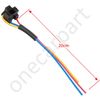 2 x H4 Headlight Bulb Holder Sockets, Pre-Wired 3 Pin Connector