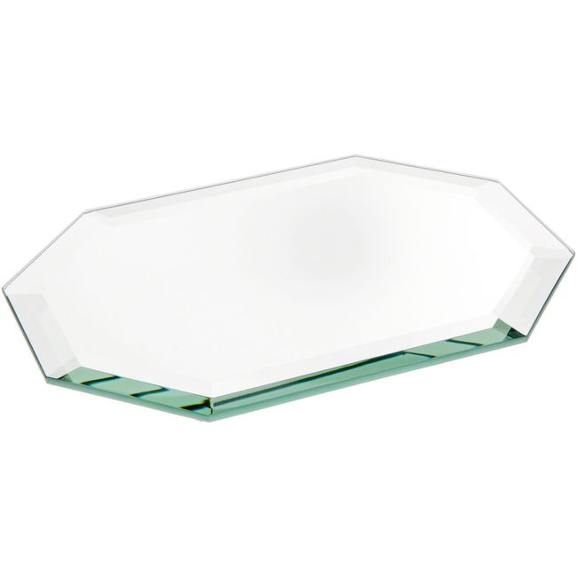 Plymor Long Octagon 5mm Beveled Glass Mirror, 5 inch x 7 inch