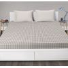 Velosso Denim Checkered Fully Elasticated Fitted Sheet matches Patchwork Checkered Bedding Set (Fitted Sheet, Double)