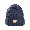 Aran Traditions Ribbed Beanie Hat (Navy)