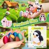 16pcs Mini Dragon Eggs 3D Printed Animals Mini Easter Basket Stuffers Prefilled Easter Eggs 3D Printed Animals Set Easter Basket Essentials Tiny Animals Figurines Set