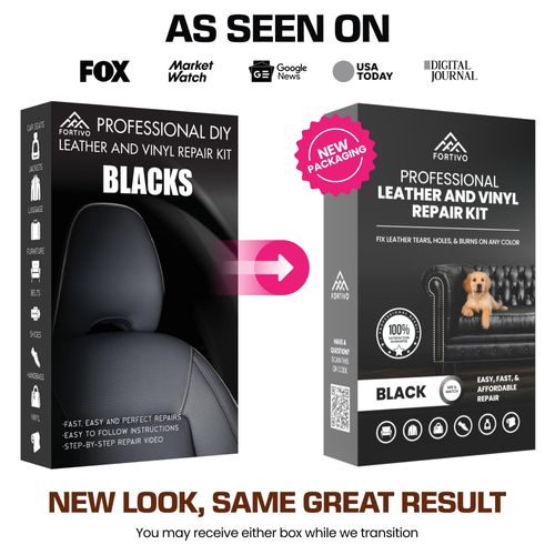 Professional Black Leather Repair Kit for Furniture, Couches, Boots and Purse, Leather Scratch Repair Car Leather Repair Kit, All Inclusive Black Vinyl Repair Kit, Quick and Easy to Use