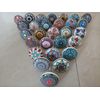 12 x Mix Vintage Look Flower Ceramic Knobs Door Handle Cupboard Drawer Cupboard Pull KNOBSWORLD Mandala Design