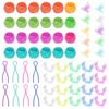 Keadic 154Pcs Bobbin Thread Buddies Set Contains Color Thread Clips Holder Tool, Thread Spool Huggers, Bobbin Thread Holders, Sewing Machine Accessories for Organizing Embroidery Thread Spool