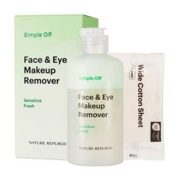 Nature Republic Simple Off Face &amp; Eye Makeup Remover Sensitive Fresh 240ml