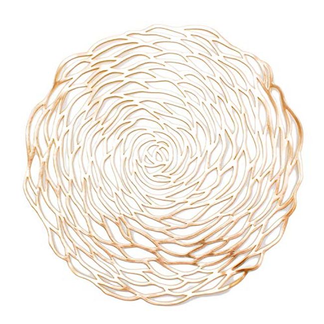 Placemats Placemats Tableware Round Lace (Ranunculus Gold)