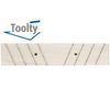 Toolty Stainless Steel Notched Wall Plaster Render - 16" - Soft Blocks Scraping Plane - Scraper, DIY - TLTY-0149