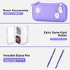 Switch Lite Case - innoAura 17 in 1 NS Switch Lite Accessories Bundle with Switch Lite Carrying Case, Switch Game Case, Switch Lite Screen Protector, Switch Stand, Switch Thumb Grips(Purple)