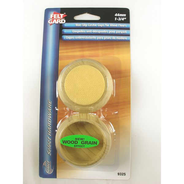 45mm Wood Grain Castor Cup Tpr