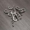 Metal Wall Hooks with Screws, 10 Pack, Single Hole Design for Hanging, Rust-Resistant