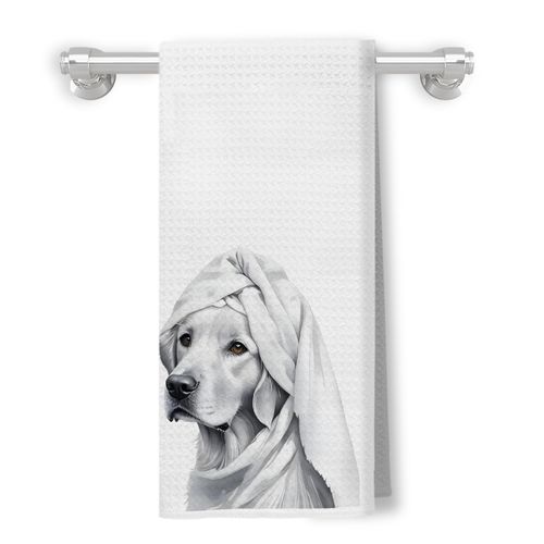 GDJIEGBC Golden Retriever Decor Gifts Bathroom Hand Towels 16x24 Inch, Golden Retriever Gifts for Women, Dog Bathroom Decor