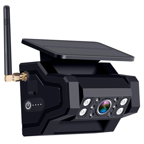 Magnetic Solar Backup Camera Portable - Easy Install Night Vision Waterproof for Pemacom P15 System