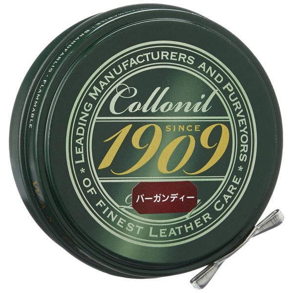 Colonil 1909 Wax Polish, Genuine Domestic Product, Leather Care, Care, Nutrition, Shiny, Mirror Finish, Leather, Shoe Polishing, Shoe Maintenance, Men's, red (burgundy)