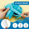 11pcs Drawstring Threader Tool Set, Flexible Drawstring Threaders Sewing Turner Hooks Elastic Clips Draw String Puller Tools Supplies Accessories Kits for Fabric Jackets Hoodies Sweaters Pants