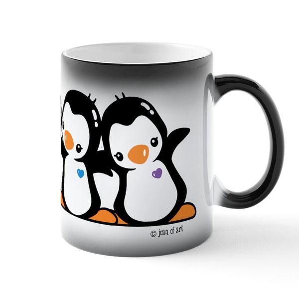 CafePress Penguins 11 oz (325 ml) Color-Changing Coffee Mug