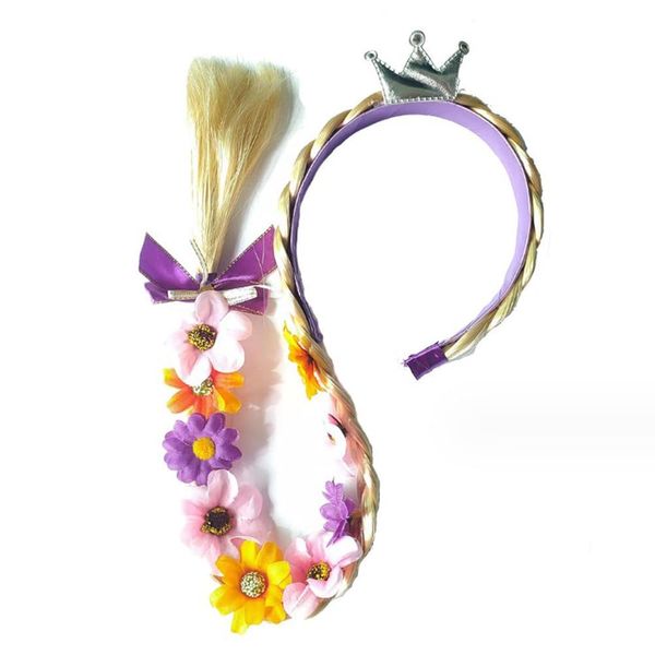 YFFSFDC Hair Ornament, Kids Rapunzel Hair Accessory, Children's Toy, Birthday, Prop, Blonde, Cosplay, Halloween, Christmas, Cute, Dance, Girls, Costume Accessory