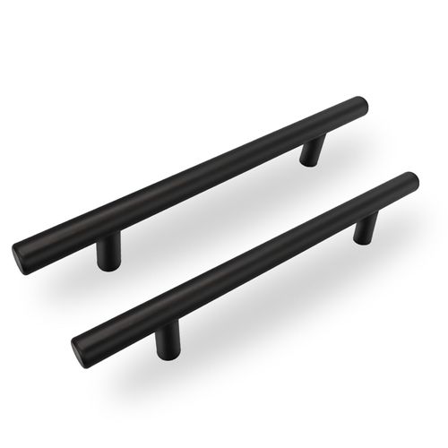 20 Pack 5 Inch Hole Center Cabinet Pulls Handles, Matte Black Kitchen Cabinet Pulls Stainless Steel Cabinet Hardware Handles for Kitchen, Cabinet Bathroom Drawer Pulls for Cabinets Closet Handles