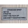 STANDARD BRIEF MILITARY ARMY ACU DARK TACTICAL HOOK MORALE PATCH